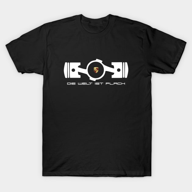 Die Welt ist Flacht T-Shirt by IbisDesigns